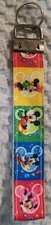 handmade keychain, key fob, wristlets colorful mickey