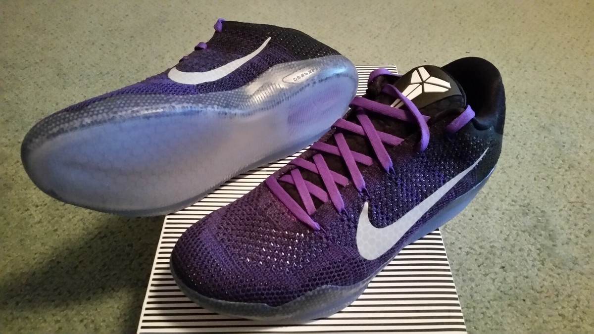 kobe11 26cm バッシュ Nike Kobe 11 XI Elite Low Purple/Black/Gold EULOGY/MAMBA DAY
