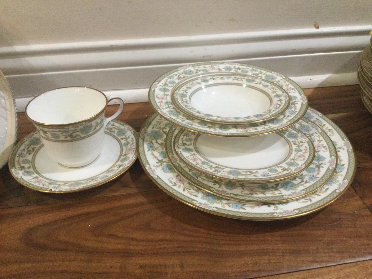 食器 Noritake Bone china 1. Set 5x5 Noritake Hertford (White) Bone China 5-Piece Place Setting