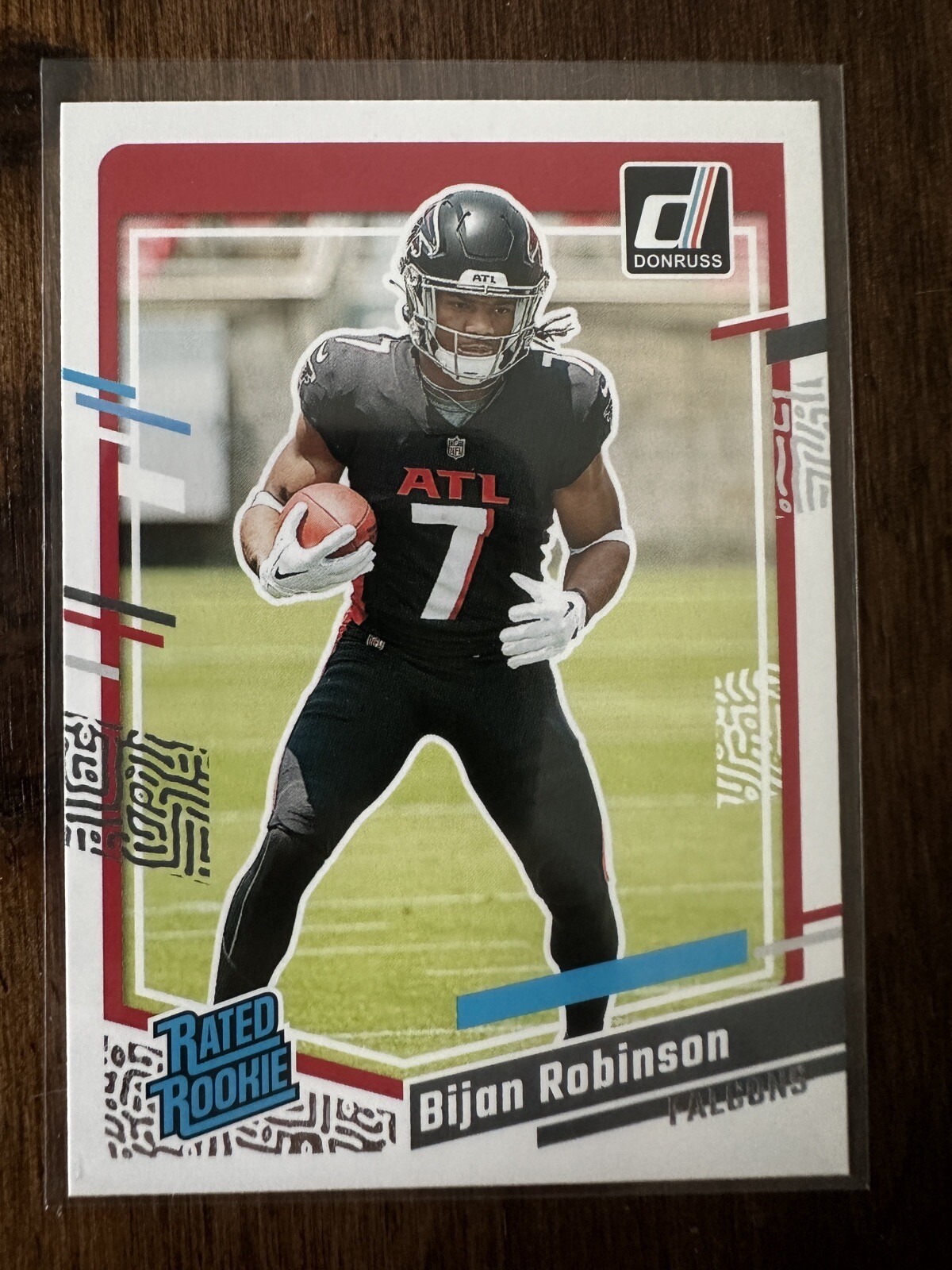 Bijan Robinson 2023 Panini Donruss Football Rated Rookie RC #305 💫 FALCONS 💥