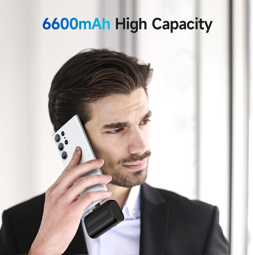 NEWDERY 6600mAh USB-C Power Bank – Mini Fast Charger for Galaxy, Pixel, Android - Picture 3 of 13