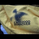 Expo 2000 Hanover Yellow Cross Over Body Back Pack Bag Hook & Loop Crossbody — photo 2