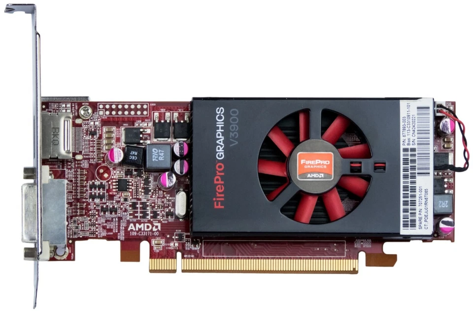 Graphics Card ATI FIREPRO V3900 1GB GDDR3 MXRT 2500 PCI-Ex16 128-bit DisplayPort - Image 2 of 2