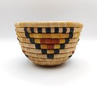 Hopi Basket Kachina Mudhead Clouds Coiled Overstitch Polychrome Second Mesa 7" W — photo 5