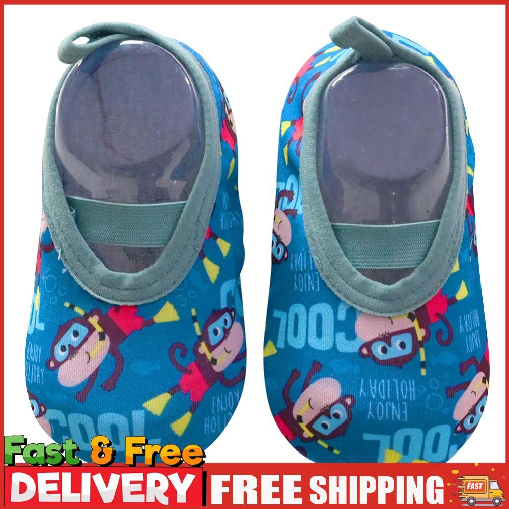 SAOLA Scarpe da bambino suola piatta suola morbida asciugatura rapida calzini scarpe per bambini (blu scuro L)