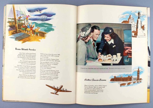 TCA TRANS CANADA AIRLINES HORIZONS UNLIMITED VINTAGE AIRLINE BROCHURE CUTAWAY - Picture 6 of 9