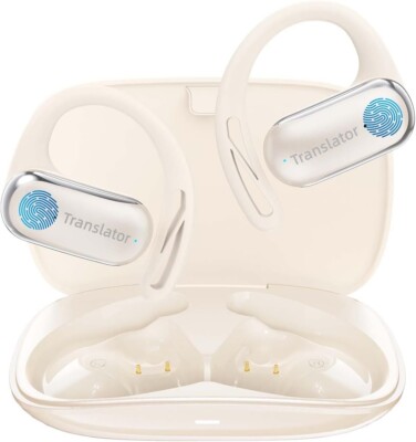Wooask F56 Translator Earbuds Two Way, 74 Languages, 70 Accents, Offline Mode