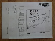 Crosman 760 TWO Seal Kits TWO Exploded Views Pre1977 Parts List Seal Guide