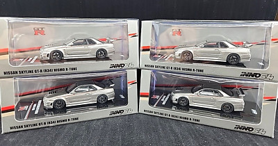Inno64 1:64 Nissan Skyline GT-R R34 Nismo R-Tune Silver JDM Z New & Sealed 