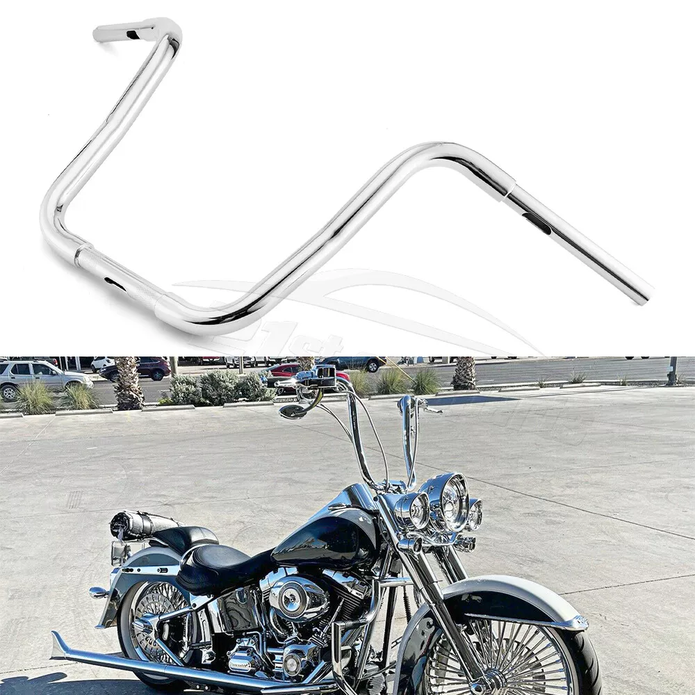 Chrome 14" 16" 18" Gangster Ape Handlebar For Harley Softail  Sportster Road King | Ebay