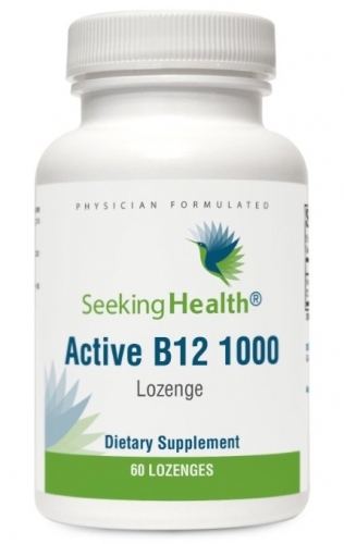 Active B12 1000 - 60 Lozenges - 1000 mcg (as Adeno and Methyl) - Seeking Health
