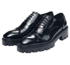 Men Real Cow Leather Business Shoes Square Toe Oxfords Work Wedding Party 38-47