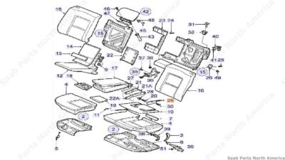 genuine-saab-seat-trim-cover-for-2007-2009-saab-9-5-ebay