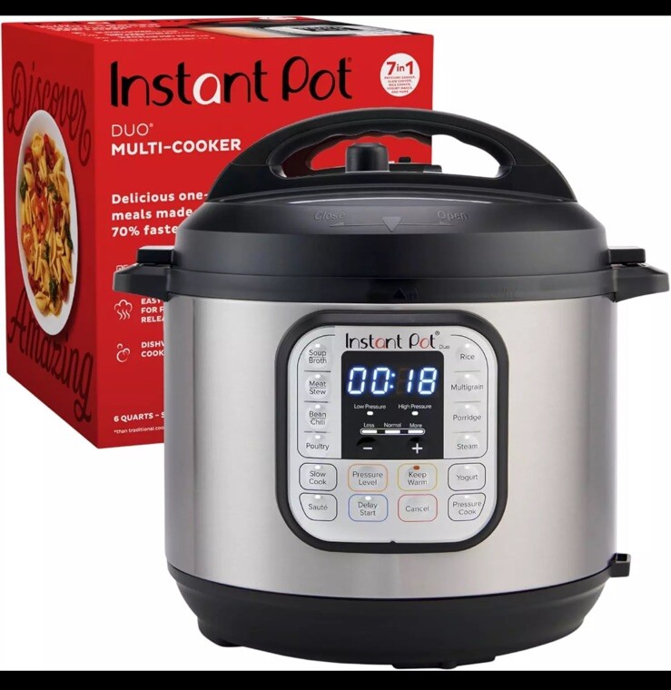 Instant Pot ~ Duo Multi-Cooker 7-in-1 Pressure Cooker| 8 Qt Large-image