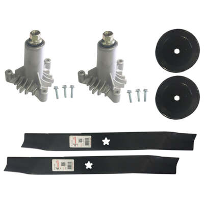 #ad SEARS CRAFTSMAN LT1000 42quot; DECK REBUILD KIT SPINDLES BLADES PULLEYS $43.93
