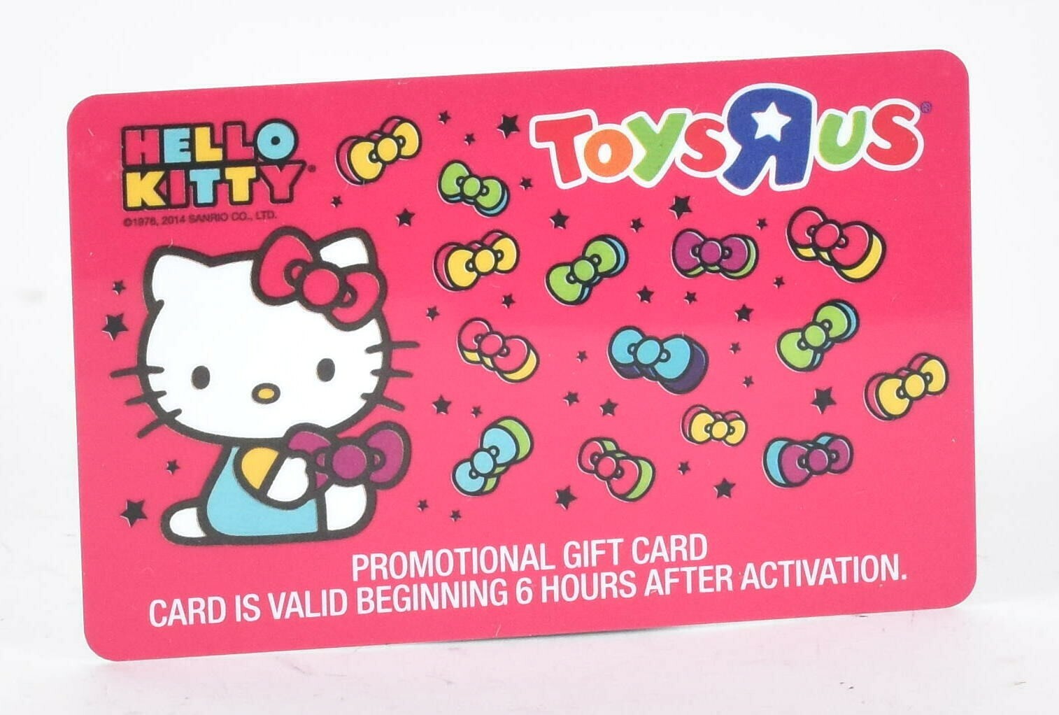 Toys R Us Babies R Us Hello Kitty Pink No Value Gift Card Display Memory B3  | Ebay