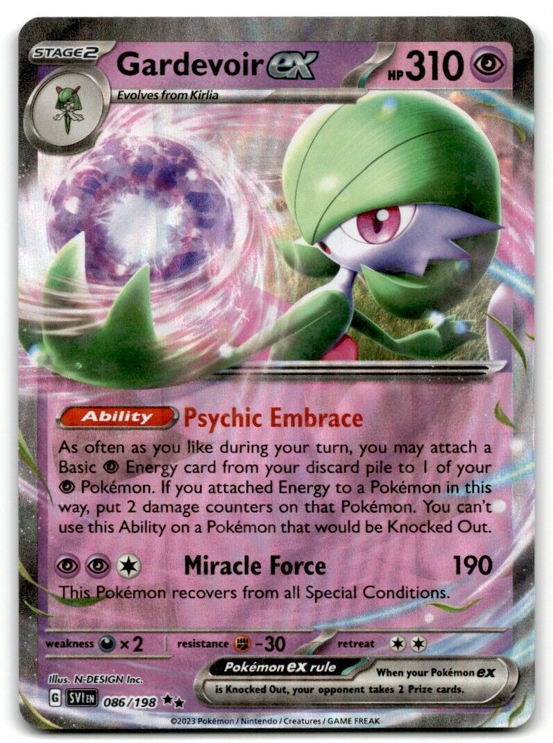 023 Carta Pokemon Gardevoir EX Ingles