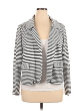 Mystree Women Gray Blazer 1x Plus
