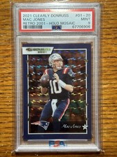 RARE 2021 Clearly Donruss Mac Jones HOLO MOSAIC Retro 2001 CASE  HIT PSA 9 Pop 1