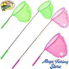 Mega Fishing Teleskop Kinderkescher - Strandkescher Kinder Kescher - Pink / Gr&uuml;n