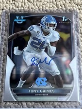 2022 Bowman Chrome University 1st Bowman Autograph #75 Tony Grimes