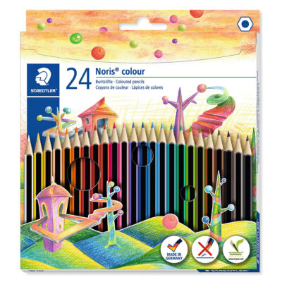 Staedtler 185 C24 Noris Colour Colouring Pencil | 24 Assorted Colouring Pencils