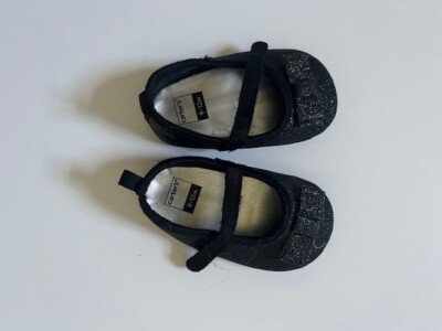 Little Girl's Dark Sparkly Shoes