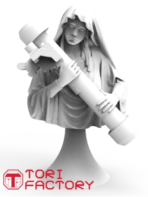 Tori Factory 1/24 Saint Javelin Bust Resin Model Kit #MF-43B | eBay