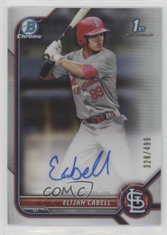 2022 Bowman Chrome Prospect Auto Refractor /499 Elijah Cabell #CPA-EC Auto