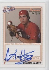 2012 Bowman Aflac All-American Auto 134/240 Austin Hedges #AFLAC-AH Auto 0v1