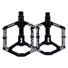 Road Bike Pedals Non-Skip, Aluminum Bicycle Pedals Clipless, Black Spindle