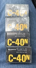 Lot Of 4 4x SANYO Mini Cassette C-40N *brand new & sealed* Blank Tapes