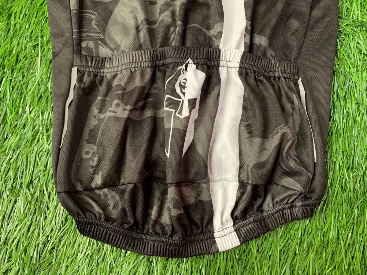 Maillot Cyclisme Homme Paladin, Manches Courtes, Noir/gris/blanc, Taille XL, Rare