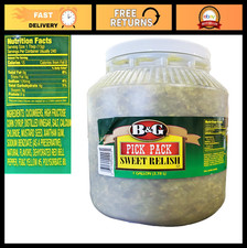 Sweet Relish 1 Gallon Jar - Perfect for Sandwiches, Burgers BBQ Condiments