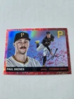 Paul Skenes 2025 Topps Chrome Platinum Red Toile Cream Refractor 1/5 Pirates SSP