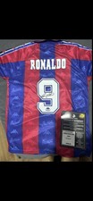 Signed R9 Ronaldo Nazario Barcelona Shirt With COA