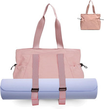 Yoga Bags for Women Gym Tote Bag with Adjustable Mat Holder Yoga Mat Carrier Sho