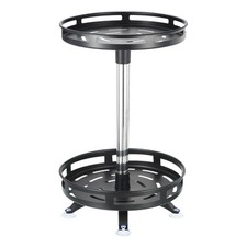 Lazy Susan Turntable Organizer 2 Tier Height Adjustable Kitchen Spice Rack