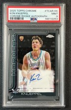 KON KNUEPPEL AUTO RC Topps Chrome 2025 Rookie Autograph On Card / PSA 9 MINT!