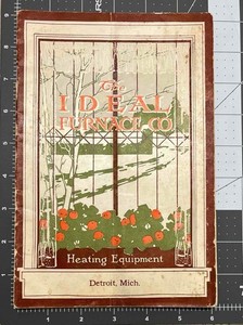 c. 1020 s THE IDEAL FURNACE CO HEATING EQUIPMENT CATALOG BOOK DETROIT, MICHIGAN