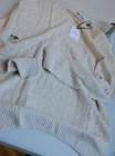 LARGE STONE SWEATER COTTON THREAD + LINEN BRAIDS 270.00 CART. GS-B2A2 TG 54
