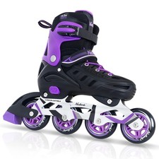 Inline Skates for Boys and Girls Men Women, 4 Sizes Adjustable Blades Roller ...