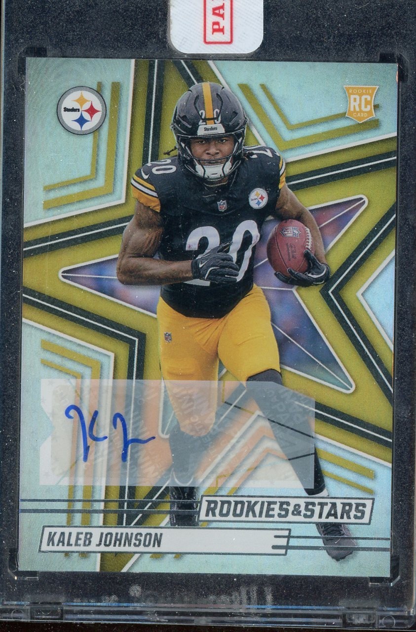 Kaleb Johnson Panini Rookies & Stars #148 Autograph