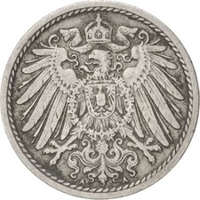 M&uuml;nze, GERMANY - EMPIRE, Wilhelm II, 5 Pfennig, 1906, Berlin, SS