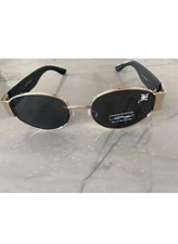 New ED HARDY Black w Gold Metal Frame Bright Blue Red Grn Dragon Ed-Annunciation