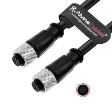 3M/9.84ft M12 A-Code 3 Pin Female Sensor Actuator Cable for Industrial Sensors