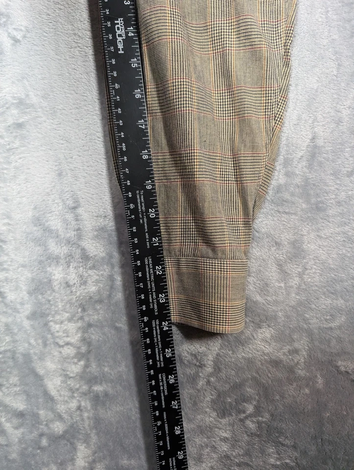 Viyella Shirt Mens Medium Plaid Button Down Made USA Cotton Wool Blend Classic - Image 4 of 4