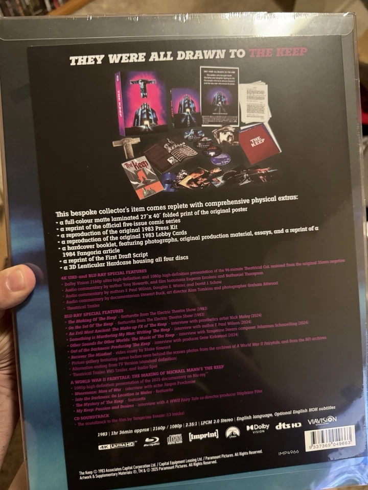 THE KEEP (4K) LIMITED EDITION BOX SET / IMPRINT / BRAND NEW - Image 2 of 2