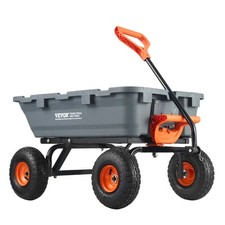 VEVOR Poly Garden Dump Cart Heavy-duty Yard C...