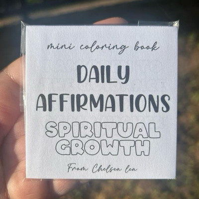 Daily Affirmations Spiritual Growth Mini Coloring Book